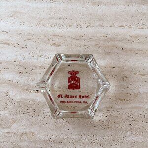 Vintage St. James Hotel Philadelphia, PA Ash Tray Trinket Dish